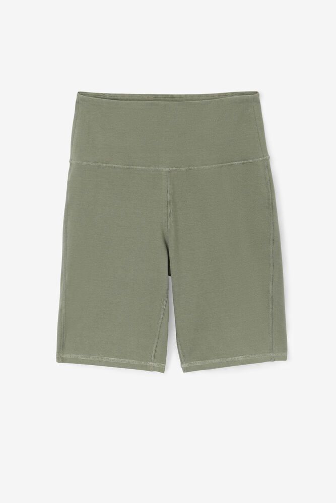 Fila Marlowe High Rise Bike Shorts Olive - Womens - 19572YBKI